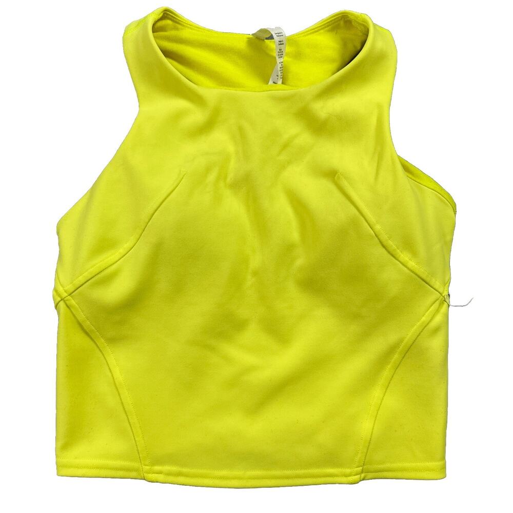 lululemon Electric Lemon wunder train racerback tank top Size 2